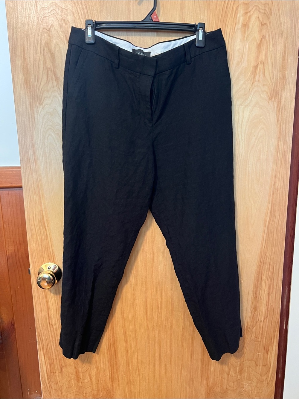 Talbots black women’s linen pants